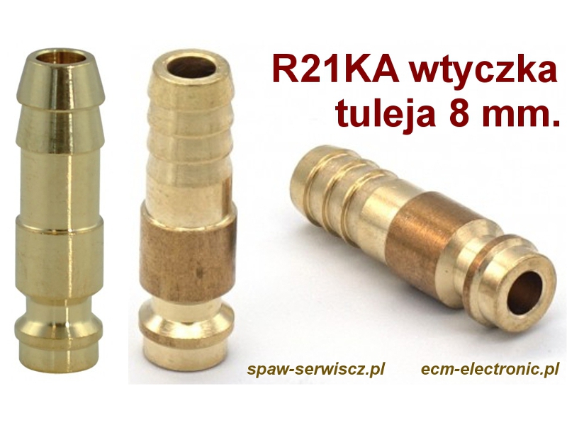 Szybkozcze - wtyk typu R21SF-TF08-MXX, przycze 8 mm.